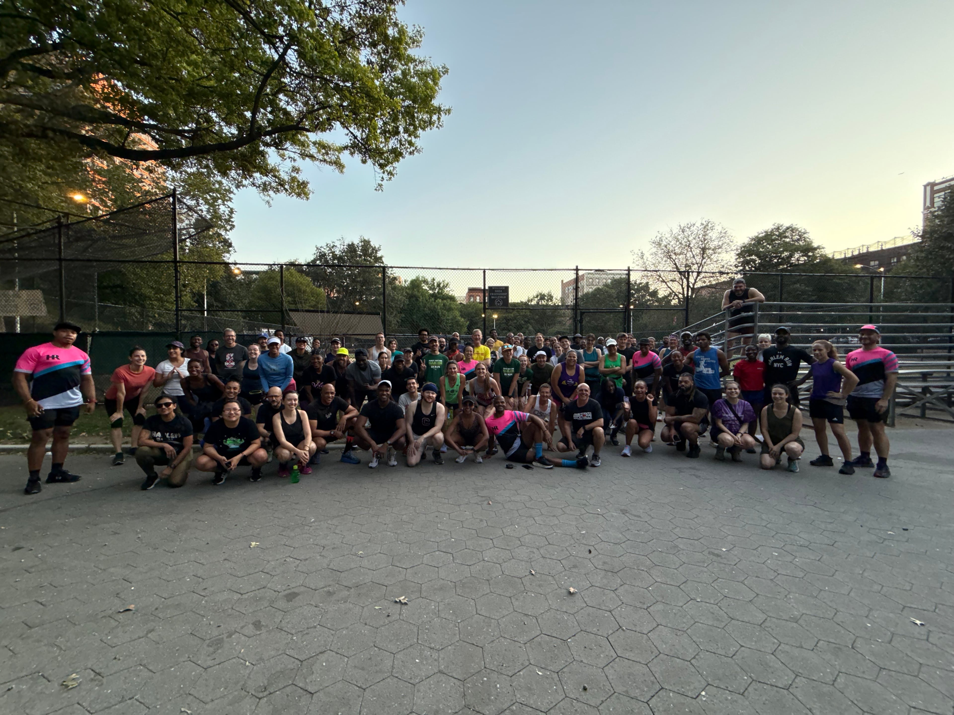 NYC running scene for Harlem Run