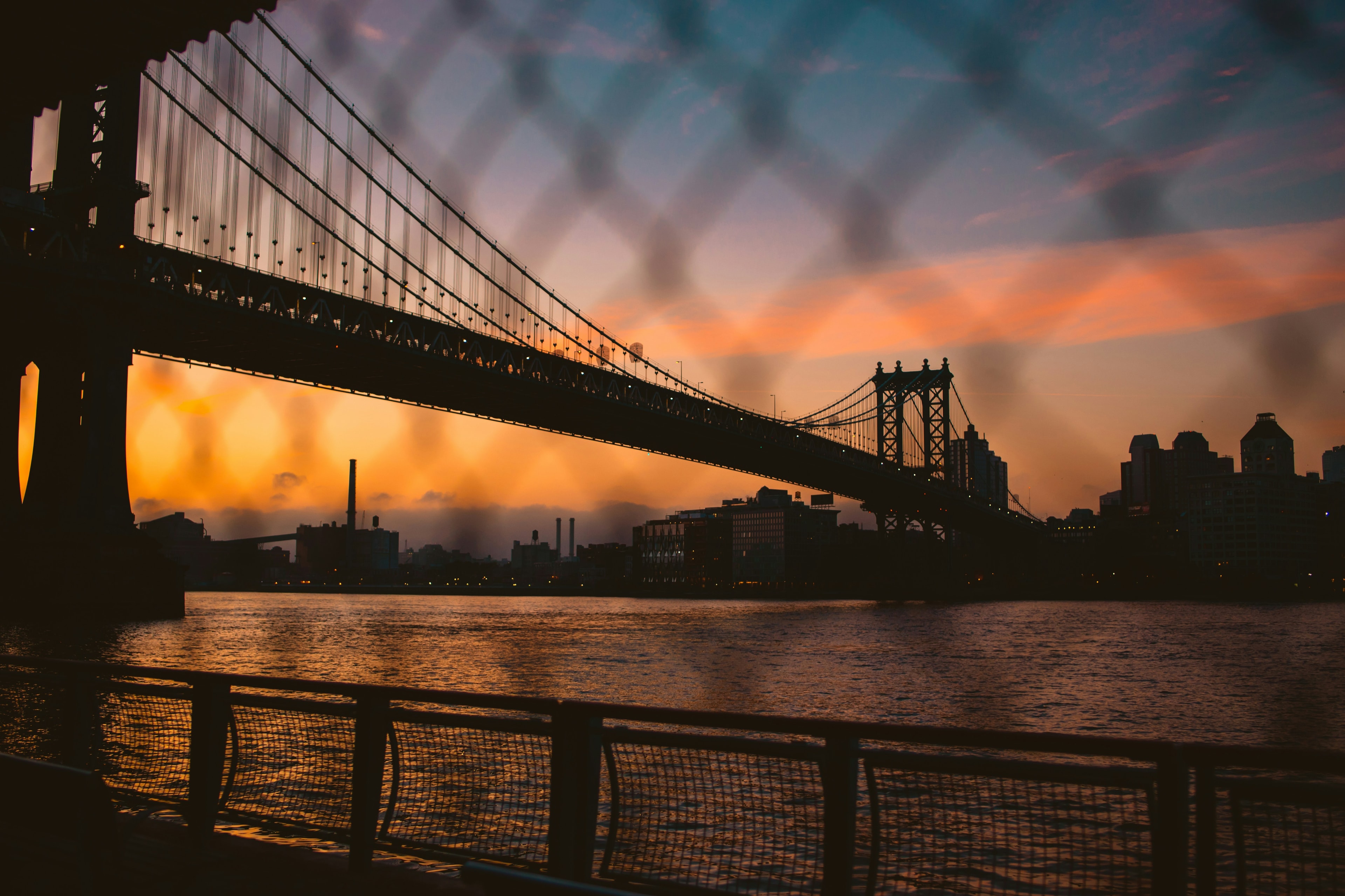 NYC bridge background
